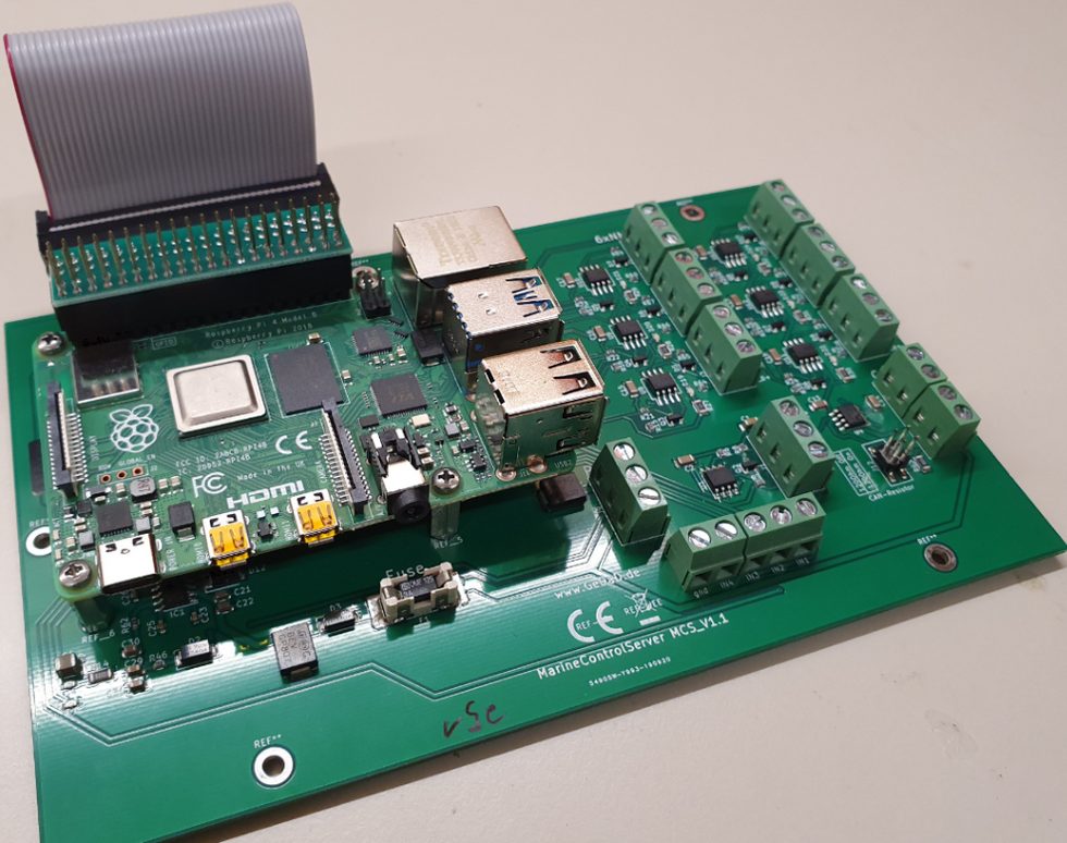 MCS-Board mit Raspberry Pi